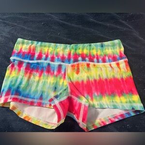 FLEO Neon Tie Dye shorts Small
